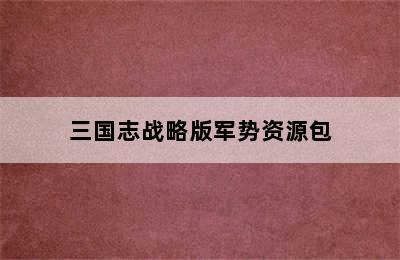 三国志战略版军势资源包