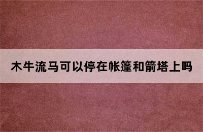 木牛流马可以停在帐篷和箭塔上吗