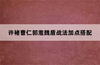 许褚曹仁郭淮魏盾战法加点搭配