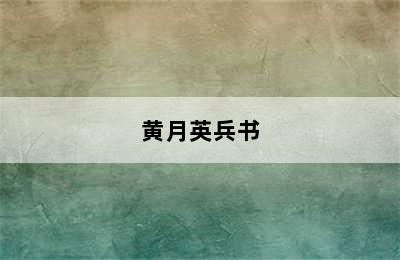 黄月英兵书